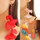 thumbnail image 3 of Pendientes largos con borlas de flores exageradas Pendientes personalizados Pendientes largos de tela Pendientes elegantes con flores, 3 of 5