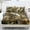 Bass Fish Forest Camo, variant on Glofpot Deep Pocket Fitted Sheet, Soft Fitted Sheet Set Wrinkle Resistant Easy Clean Dustproof Bedding Fitted Sheet Set, Tree Camo