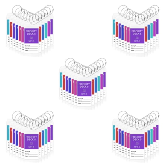 ZLight 12piece Convenient Keyring Card Tag Holder For On Go Professionals ID Card Holder Keyring Holder 5Set