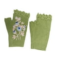 thumbnail image 6 of Clearance! Baberdicy Women Handmade Gloves Winter Hand Warmers Stylish Gloves Ladies Fingerless Gloves Warm Knitted Half Finger Sleeve Green, 6 of 7