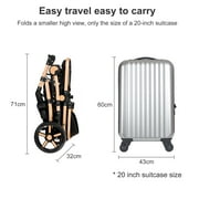 Baby Stroller Reversible Baby Pushchair with Cup Holder,Storage Bag,Foldable Baby Carriage for Newborns to Toddlers,Unisex