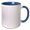Blue/White, variant on 3drose, Geometrical Dot Pattern Background - Abstract Vector Design, 11oz Mug