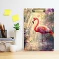 thumbnail image 2 of FORMRS Acrylic Clipboard with Low Profile Clip Standard A4 Letter Size, 12.5" x 9", Flamingo, 2 of 8
