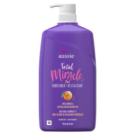 Aussie Total Miracle with Apricot & Macadamia Oil, Paraben Free Conditioner, 26.2 fl