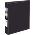 thumbnail image 1 of shiyou-Mini Durable View Binder, 1" Inch, 3 Round Rings, 5.5" Inch x 8.5" Inch, White, 2 Pockets, 175 Sheet Capacity (17167), Black, 1 of 4