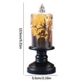thumbnail image 4 of CASAFUN Halloween Ghost Candles Lighted Lamp, Battery Operated Spinning Water Glittering Tornado Flameless Candles Table Centerpiece for Halloween Celebration Party, 4 of 6
