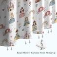 thumbnail image 6 of Rainbow Princess Carriage Pattern Shower Curtain 72"x72" ,Bathroom Decorative Shower Curtains Set with 12 Hooks,Modern Waterproof Washable Shower Curtain, 6 of 6