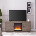 thumbnail image 4 of Henn&Hart 58" Antiqued Gray Oak TV Stand, 4 of 11