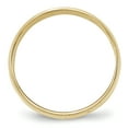thumbnail image 2 of Bague Demi-Ronde en Or Jaune 10K 6 mm Légère à Grain de Mil Taille 12,5, 2 of 4