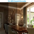 thumbnail image 2 of 6 Pack Chandelier Light Bulbs CA11, Dimmable E12 LED Candelabra Bulbs, Flame Tip Light Bulbs, 4.5W(40W Eqv.), 300lm, Ceiling Fan Light Bulb, Amber Glass, 2000K Soft Warm, 2 of 7