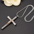 thumbnail image 5 of Cross Necklace for Ashes - Stainless Steel Keepsake Cremation Jewelry - Religious Cross Memorial Urn Necklace for Pet Human Ashes Pendant, 5 of 7