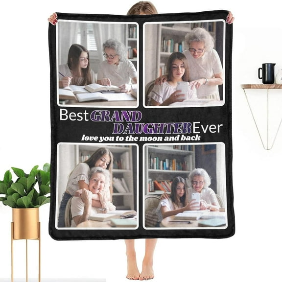 Custom Blanket Gifts for MOM, Customized Blankets with Photos, Make a Personalized Bed Throws to My Mom for Mothers Day, Custom Souvenir Throw Blanket for Best Mom Ever Blankets