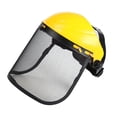 thumbnail image 1 of Grass Mowing Face Cover, Forestry Mesh Visor Cover, Breathable, Splashproof, Trimming Face Protection for Outdoor Work Gardening Farming Weeding Yellow, 1 of 9