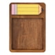 thumbnail image 2 of Dispensador de notas de madera, organizador portátil de pestañas adhesivas de madera, soporte para bloc de notas, soporte para papeles de notas, contenedor para papeles de notas., 2 of 6