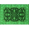 thumbnail image 1 of Ahgly Company Indoor Rectangle Oriental Green Industrial Area Rugs, 7' x 9', 1 of 4