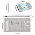 thumbnail image 3 of JIALIOU Nylon Trifold Card Wallet with ID Window Zipper Pocket for Men Women Teen Hello Cat Face, 3 of 7