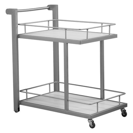 Aluminum Serving Cart - Pangea Home Joseph Patio Serving Cart