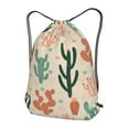 thumbnail image 3 of XMXT Unisex Drawstring Backpack for Women Men, Colorful Cactus Design Waterproof Gym Bag String Bags for Shopping Sport Travel, s, 3 of 8