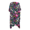 thumbnail image 2 of HELLHERO High Quality Fabrics Bikini Cover Up for Summer Comfort Free Size Long Kimono Swimsuit Cover Up Botanical Skull, 2 of 6