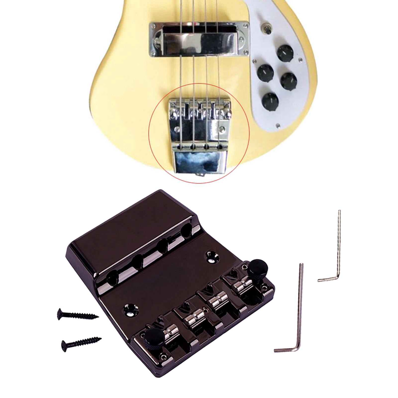 LeeQinersw 4 String Bass Bridge Electric Bass Guitar Bridge Guitar Bridge Replacement Parts