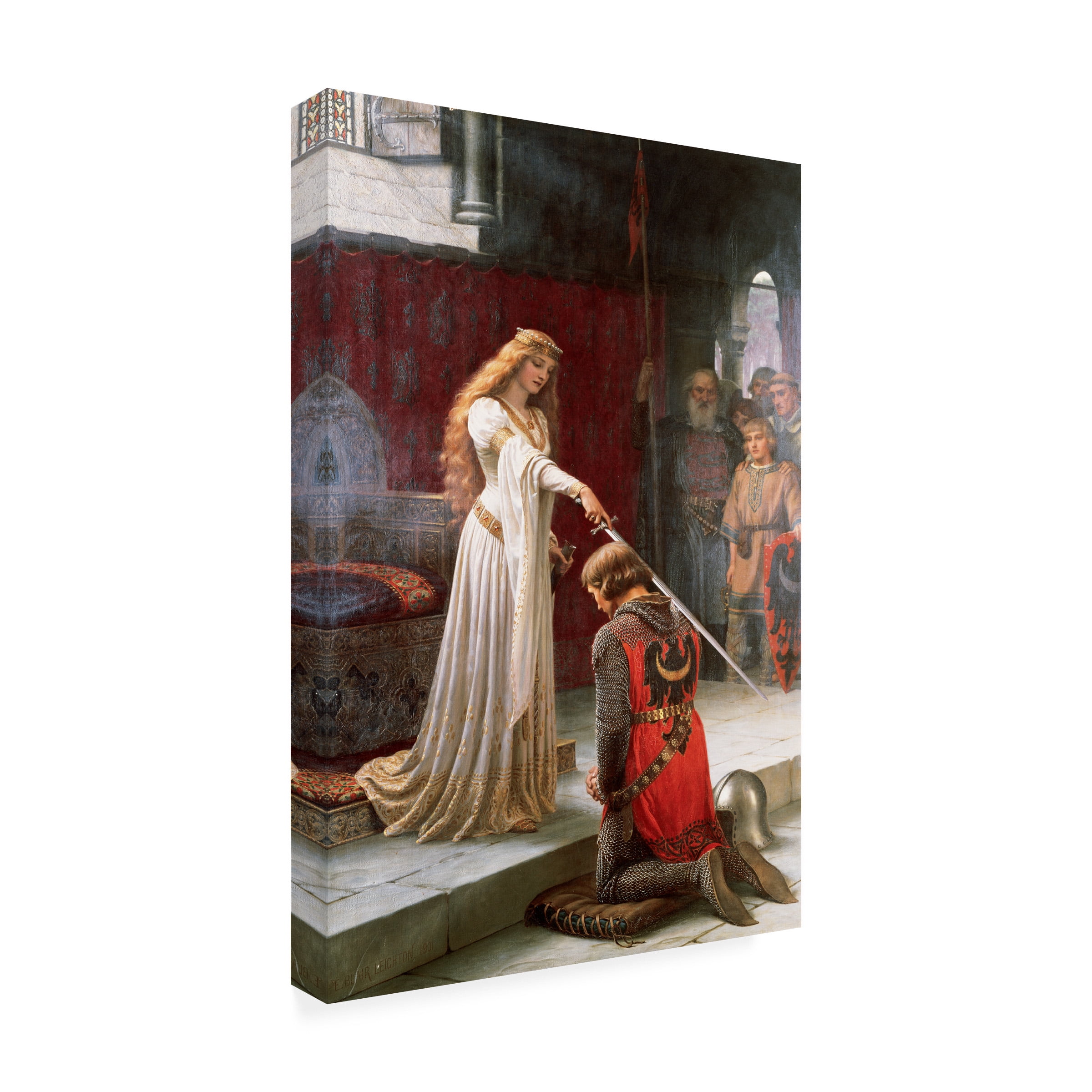 Edmund Leighton 'The Accolade' Canvas Art