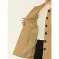 thumbnail image 6 of INSPIRE CHIC Women's Peter Pan Collar Single Breasted Mid Length Overcoat, 6 of 7