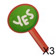 thumbnail image 1 of 3xSí No Letreros Para El Aula Portátil Portátil Reutilizable Paleta De Votación Para El Aula, 1 of 8