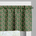 thumbnail image 5 of Ambesonne Christmas Valance & Curtain, Candy Canes, 55"x36", Green Red White, 5 of 7