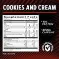 thumbnail image 5 of GNC AMP Wheybolic Ripped Clinically Proven Protein Powder & Thermogenic Protein Supplement, Cookies and Cream, Increases Muscle Strength & Size, Calorie Burn, Energy & Endurance, Caffeine, 40g, 5 of 6