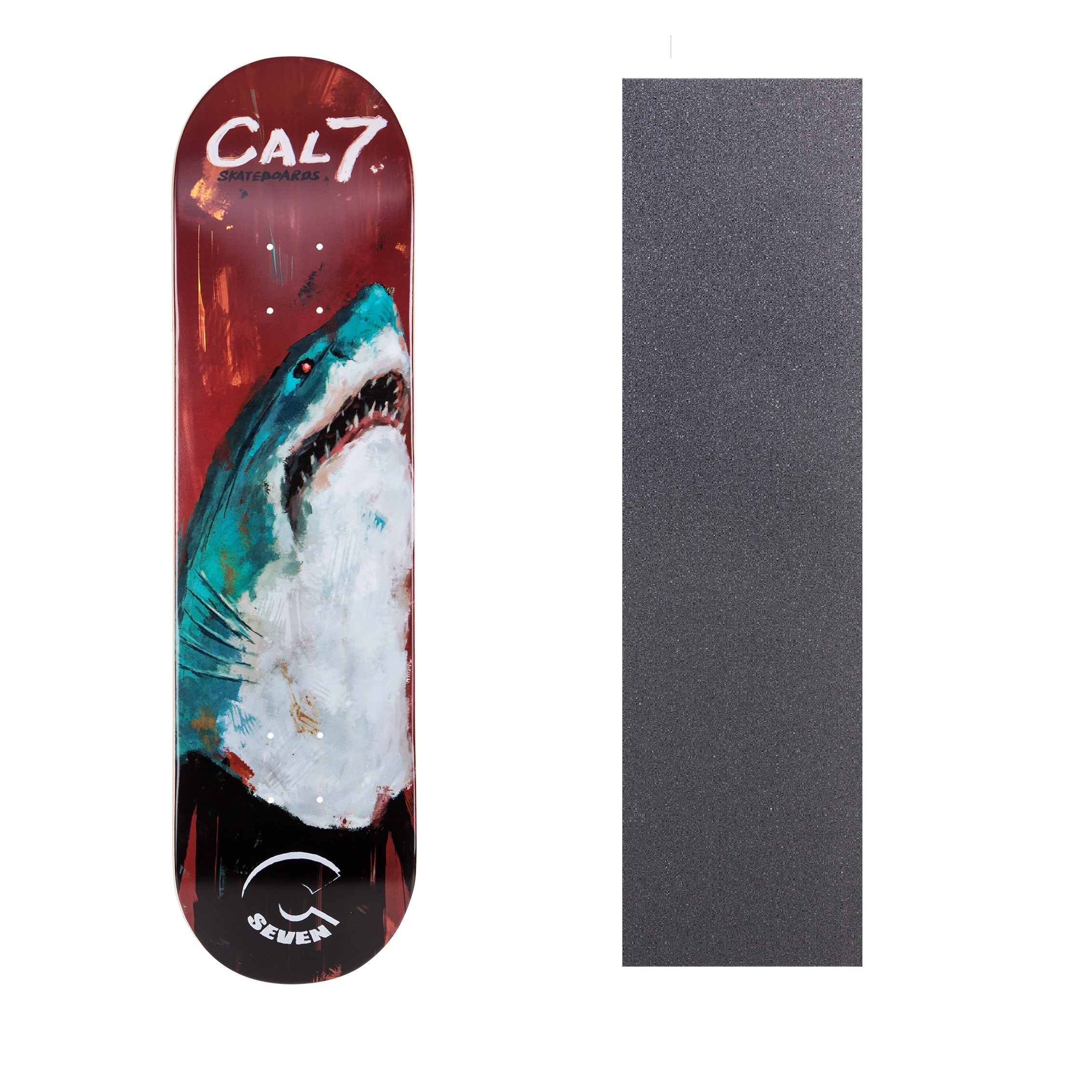 Cal 7 Graphic Skateboard Deck With Grip Tape Canadian Maple 8.0