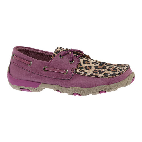 twisted x women's driving mocs purple