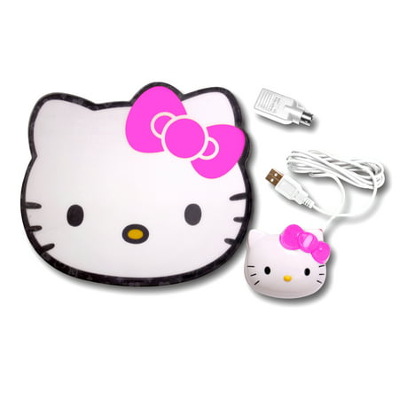 Hello Kitty Optical Mouse with Mouse Pad