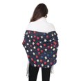 thumbnail image 4 of FORMRS Womens Scarf Winter Soft Long Big Warm Shawls Wrap Tassel Scarves, Red Starry Pattern, 4 of 9