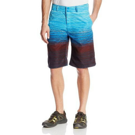Columbia Men's Tumwater Shorts, Hyper Blue Gradient Print, 38-Inch