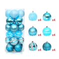 thumbnail image 1 of Lake blue Adornos colgantes para fiestas, decoración, bolas de árbol con purpurina para decoraciones del hogar, 1 of 5