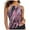 Pink, variant on Women's High Neck Tummy Control Tankini Top - Ruched Swim Top
