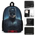 thumbnail image 4 of Batman 3 Pcs Backpack Set With Lunch Bag And Pencil Case Casual Bookbag Lunch Box Pencil Box, 4 of 6