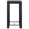 thumbnail image 2 of vidaXL Ensemble de Bar de Jardin 3 Pcs avec Coussins Poly Rotin Noir, 2 of 5