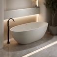 thumbnail image 5 of MIKIBAMA 67'' Freestanding Bathtub Resin Stone Soaking Bathtub, 5 of 5