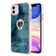 thumbnail image 3 of Compatible with iPhone 16 Case, Fantastic Marble Patterned Phone Case Anti-Scratch Slim Hybrid Hard Plastic Bumper+Soft Silicone TPU with Ring Kickstand Bumper Shockproof Cover,Green, 3 of 6