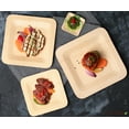 thumbnail image 4 of Brheez Disposable Square Plates - 100% Compostable, Biodegradable Bamboo, 7", 10-pack, 4 of 5