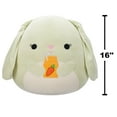 thumbnail image 2 of Squishmallows 16” Hara the Green Bunny with Carrot Juice - Ultra Soft Easter Plush Toy, 2 of 7