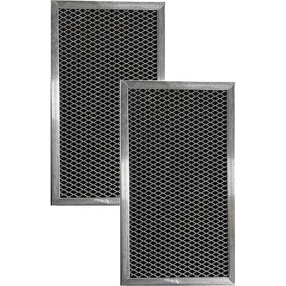 Replacement For 4359416 Whirlpool 4.75 x 10 x 0.38 Inches Microwave Oven Charcoal Carbon Vent Above Door Microwave Filter 2-Pack