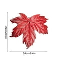 thumbnail image 3 of Maple Leaf Shaped Iron Wall Hanging Vintage Crack Finish Metal Art Decor for Garden Home Indoor Outdoor Fall Thanksgiving Decoration, 3 of 7