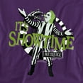 thumbnail image 2 of Beetlejuice Showtime Unisex Adult T-Shirt, Purple, Large, 2 of 6