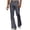 Gray, variant on StSilkitty Mens Flare Dress Pants Elastic Waist Bell Bottom Trousers Business Casual Flared Pants with Pockets