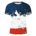 thumbnail image 4 of T-Shirts à Col Rond pour Hommes Séchage Rapide Imprimé Polyester, Coupe 3D Col Rond Haut Athlétique pour Gym, Course, Cyclisme & Décontracté, 4 of 5