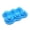 Blue, variant on Silicone Rose Shaped Ice Cubes Tray 6 Cavity, Easy to Release, Rose Flower Shaped Ice Cubes Maker with Lid, BPA Free Ice Tray for Cocktail, Whiskey