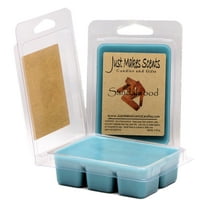 Sandalwood 2-Pack Homemade Soy Wax Melts -Just Makes Scents Candles & Gifts