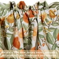 thumbnail image 5 of DriftAway  Orange Floral Linen Blend Vintage Botanical Printed Room Darkening Valance 18"L x 52"W, 5 of 7